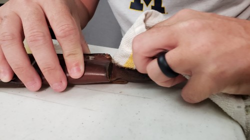 Conditioning a sheath